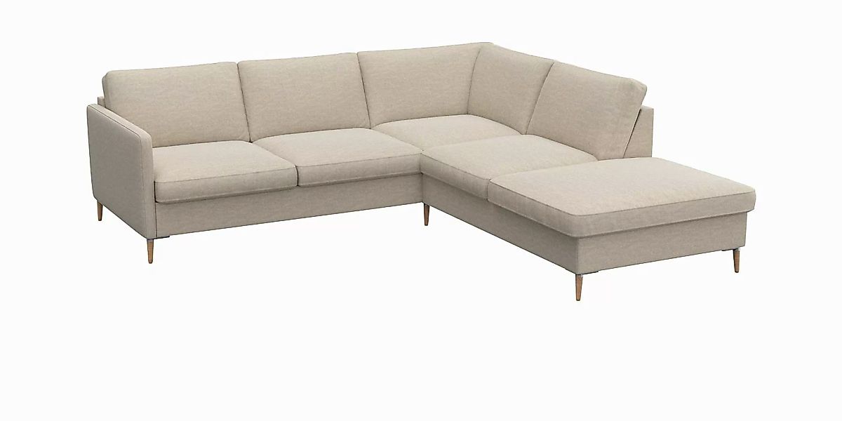 FLEXLUX Ecksofa "Fiore, super Sitzkomfort durch Kaltschaum im Sitz, L-Form" günstig online kaufen