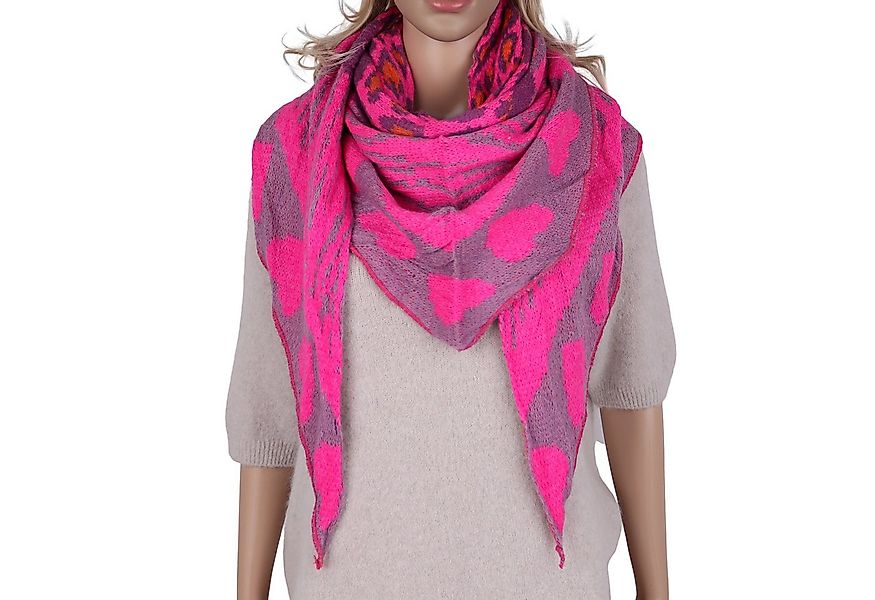 MIRROSI Dreieckstuch kuschliger und warmer Dreiecksschal ca.190x80 cm, Leo günstig online kaufen