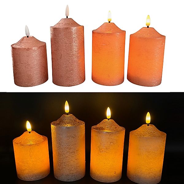 Online-Fuchs LED-Kerze 4 er Set LED-Spitzkerzen günstig online kaufen
