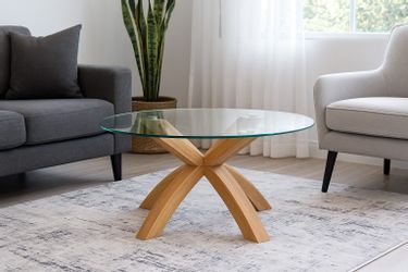 moebel-direkt-online Couchtisch Gestell aus Massivholz Eiche, günstig online kaufen