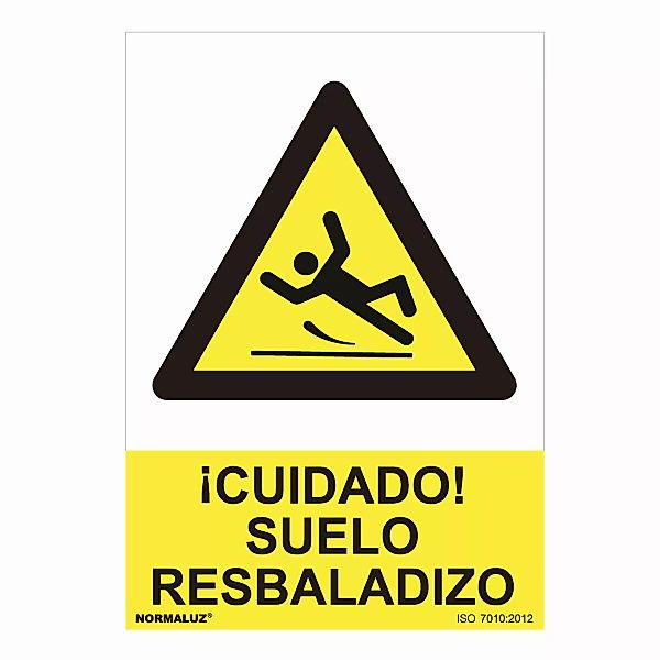 Schild Normaluz Cuidado Suelo Resbaladizo Pvc (30 X 40 Cm) günstig online kaufen