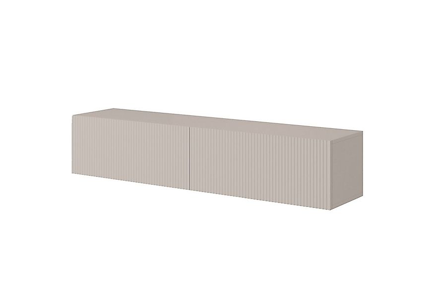Selsey TV-Schrank VELDIO mit 2 geriffelten MDF-Türen, grifflos, 140 x 30 x günstig online kaufen