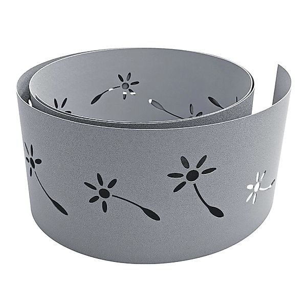 zaunzu Sichtschutz Premium Dekor Pusteblume Lasermuster Fenstergrau 2,55m günstig online kaufen