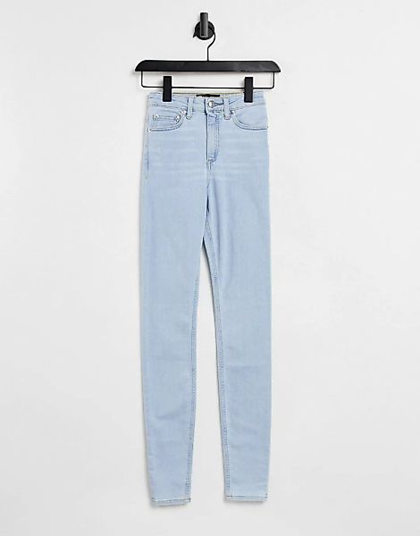 ASOS DESIGN – Ridley Skinny – Enge Jeans mit hohem Taillenbund in hübscher günstig online kaufen