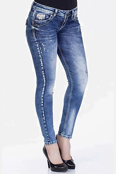 Cipo & Baxx Slim-fit-Jeans "Jeans", mit Used-Elementen, WD242 günstig online kaufen