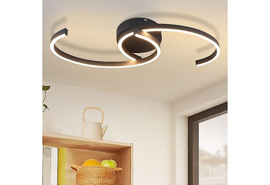 ZMH LED Deckenleuchte Wohnzimmer 24W Deckenlampe Modern 3000K für Flur Küch günstig online kaufen