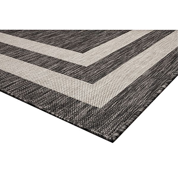 Peyer Syntex Teppich Terrace Bordüre Pflegeleicht Farbe Anthrazit 160 x 230 günstig online kaufen