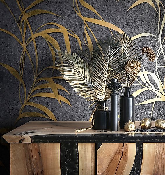 Marburg Vliestapete Fern, strukturiert, glänzend, moderne günstig online kaufen