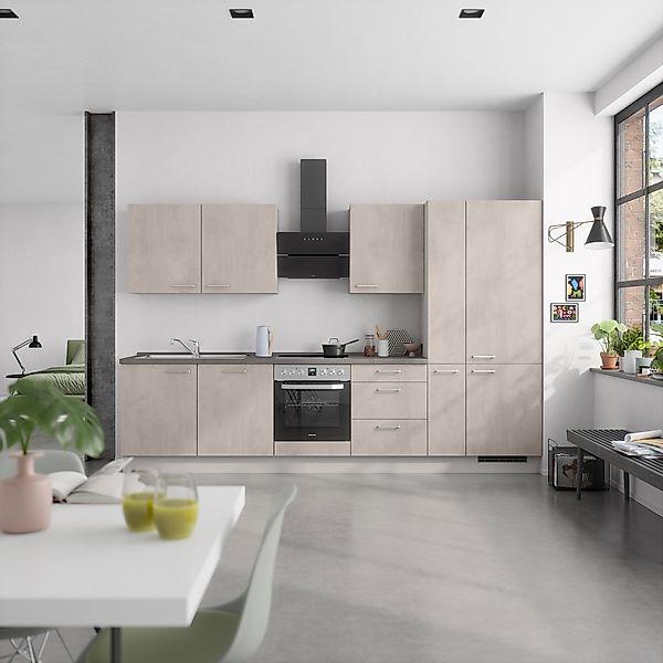 nobilia® Küchenzeile »"Riva II"« vormontiert, Ausrichtung wählbar, Breite 3 günstig online kaufen