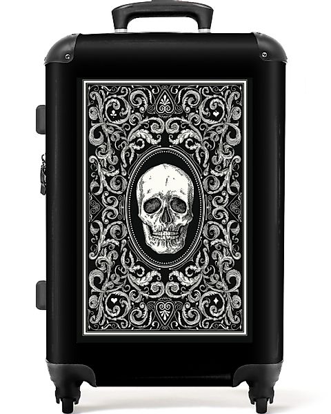 NoBoringSuitcases.com© Hartschalen-Trolley Spielkarte - Totenkopf - günstig online kaufen