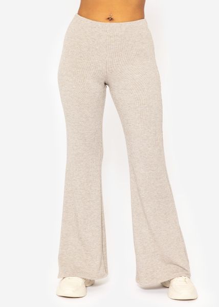 SASSYCLASSY Marlene-Hose Flared Jerseyhose Damen Jersey-Pants günstig online kaufen