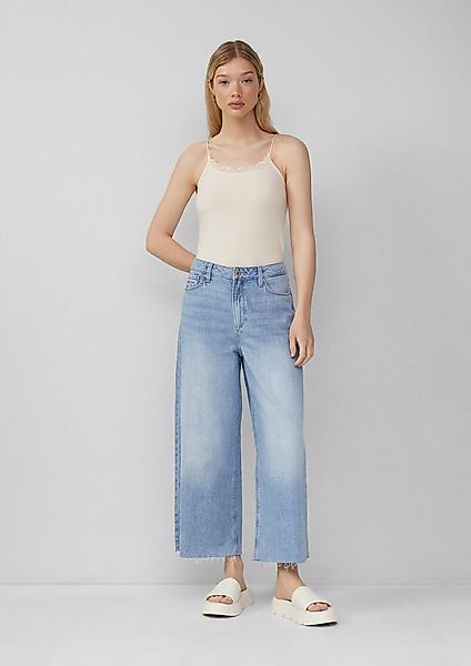 QS Weite Jeans Jeans-Hose CATIE Jeans-Culotte Catie / Slim Fit / High Rise günstig online kaufen