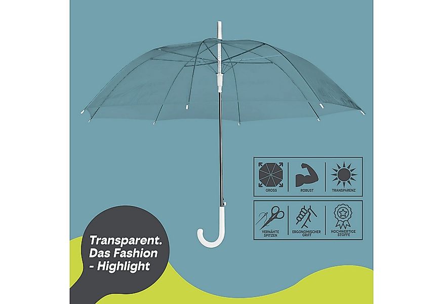 Goods+Gadgets Stockregenschirm Stockschirm – Stabiler, windfester Regenschi günstig online kaufen