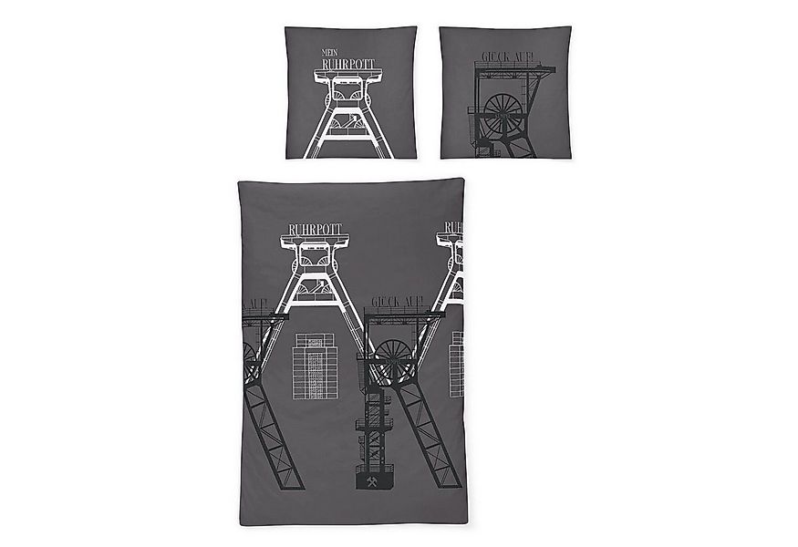 Irisette Bettwäsche Bettwäsche Irisette Satin 8473-11 Ruhrpott Kumpel Glück günstig online kaufen