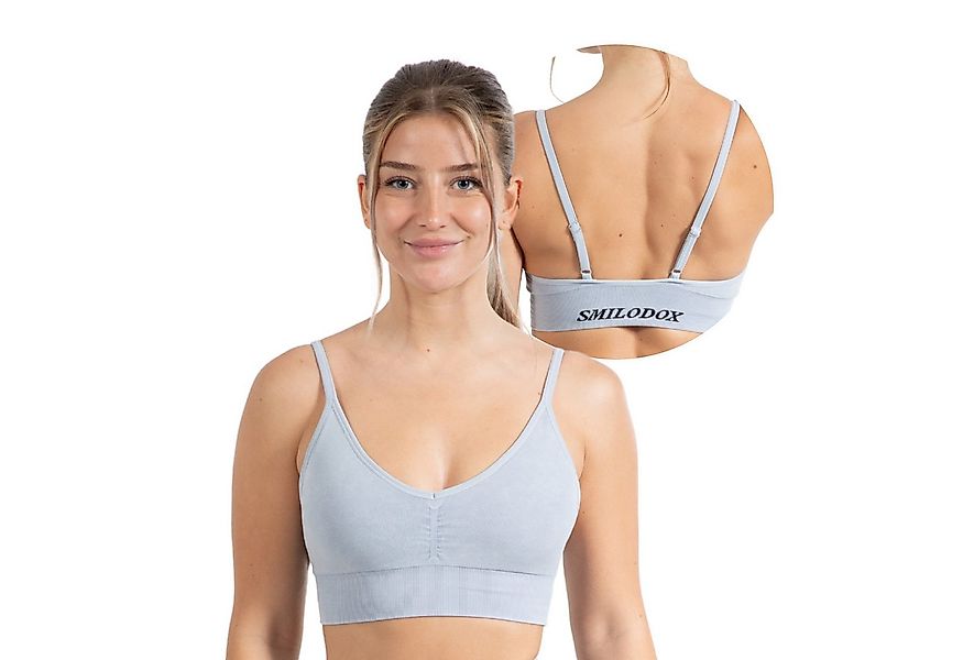 Smilodox Sport-BH Batik Acid Vera Scrunch, Seamless Push Up BH verstellbare günstig online kaufen