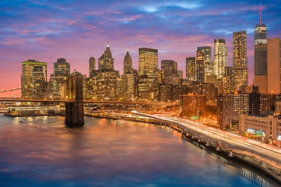 Papermoon Fototapete »Manhattan Sonnenuntergang« günstig online kaufen