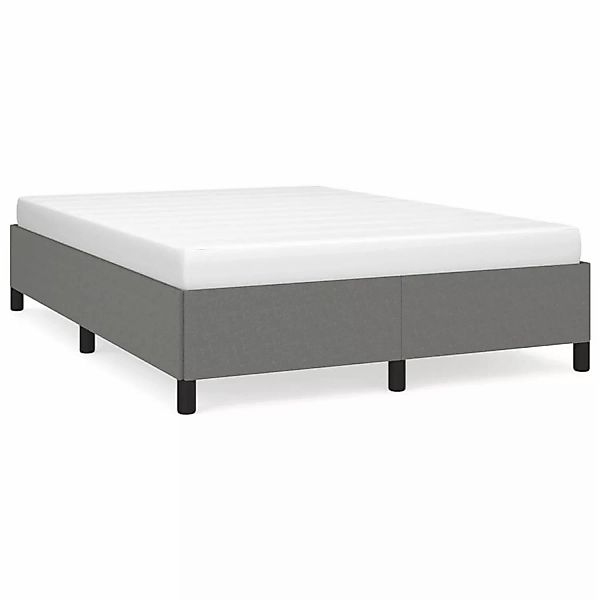 Vidaxl Bettgestell Dunkelgrau 140x190 Cm Stoff günstig online kaufen