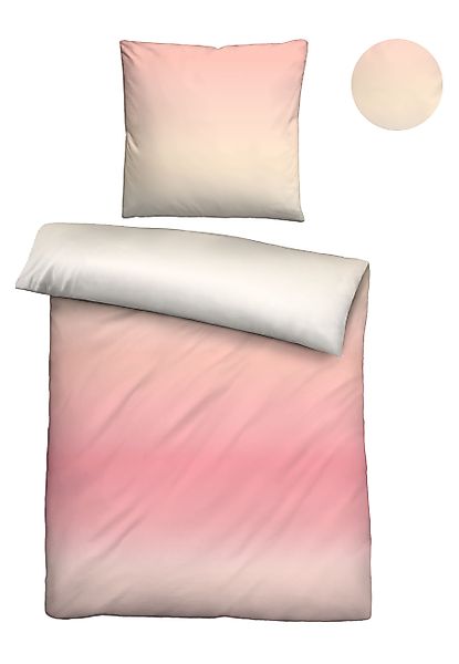 Biberna Bettwäsche "0025006" 2 Stk. tlg. absolut bügelfrei, 100% Baumwolle, günstig online kaufen