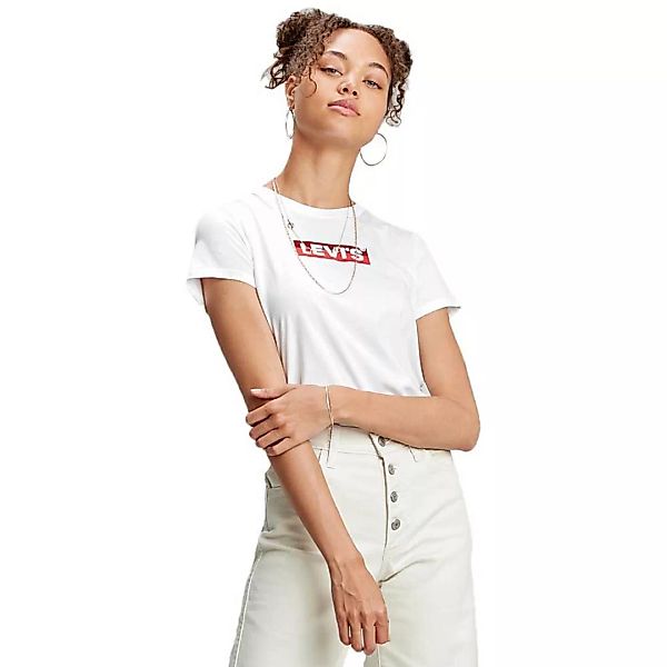 Levi´s ® The Perfect Kurzarm T-shirt S Box Tab White+ günstig online kaufen