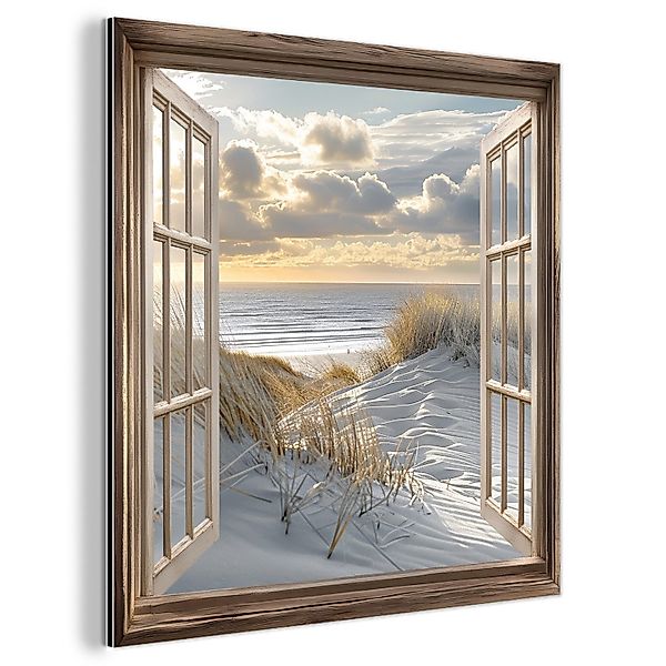 MuchoWow Metallbild Aussicht - Strand - günstig online kaufen