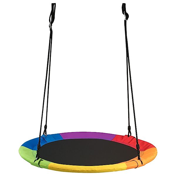 COSTWAY Nestschaukel Tellerschaukel Hängeschaukel, φ 100cm, günstig online kaufen