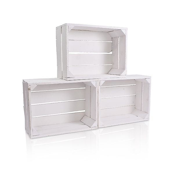 CHICCIE Holzkiste Regale Weiß 38x28x15cm - günstig online kaufen