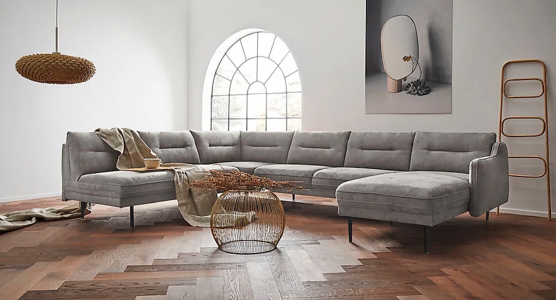 OTTO home Wohnlandschaft "Nordfyn U-Form" edles Design in 3 Bezugsqualitäte günstig online kaufen