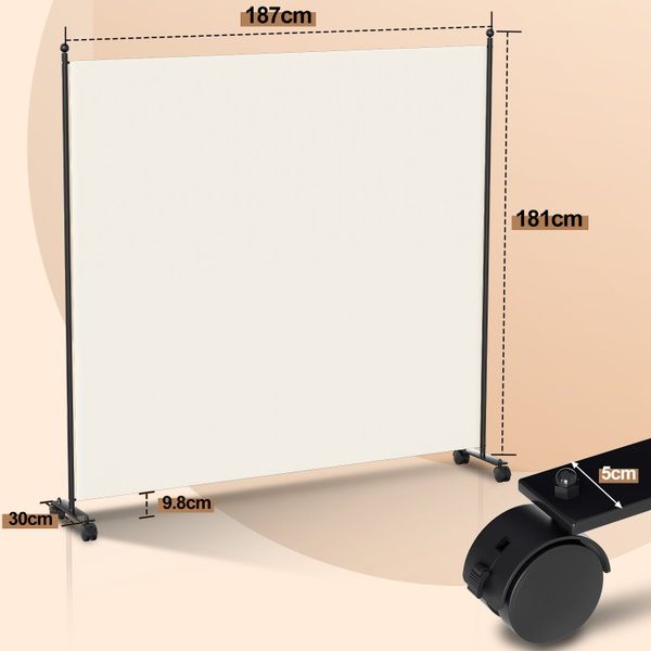 Clanmacy Paravent Raumtrenner mit Rollen Klappbar günstig online kaufen