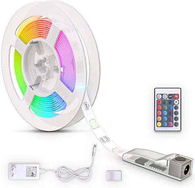 B.K.Licht LED Stripe, LED Band 3m, silikonbeschichtet, RGB, Fernbedienung, günstig online kaufen