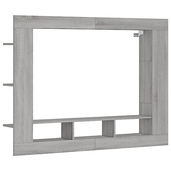 vidaXL TV-Schrank Grau Sonoma 152x22x113 cm Holzwerkstoff 833728 günstig online kaufen