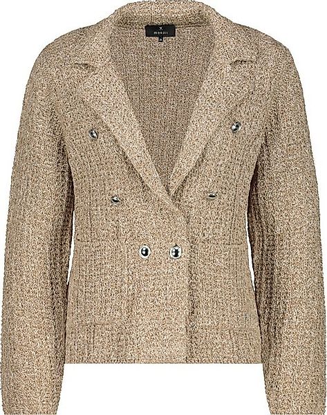 Monari Outdoorjacke Tweed-Strickblazer caramel günstig online kaufen