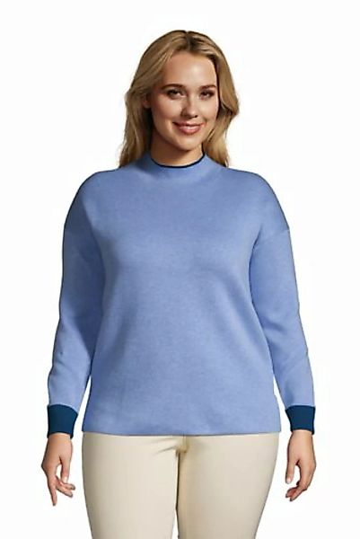 Pullover in großen Größen, Damen, Größe: 52-54 Plusgrößen, Blau, Nylon, by günstig online kaufen