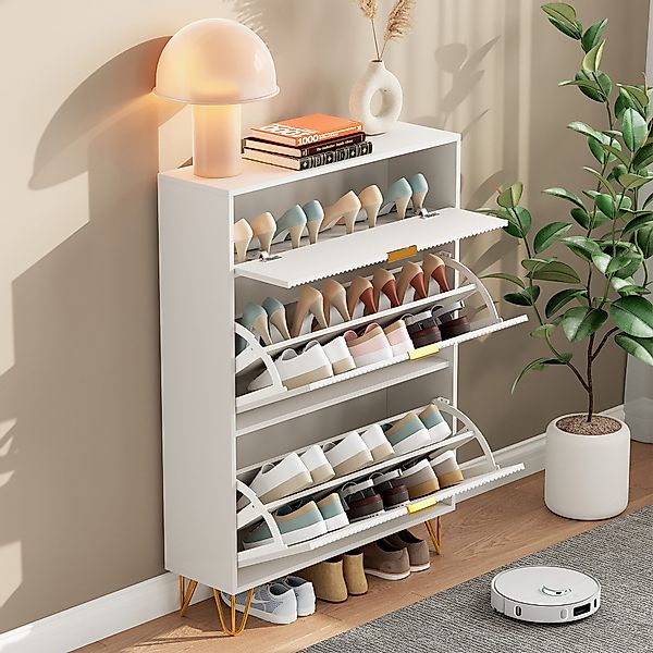 PXloue Schuhschrank Schuhregal Schuhkipper mit Kippsicherung günstig online kaufen