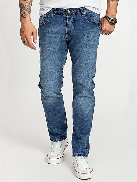 Rock Creek Regular-fit-Jeans Herren Jeans Stonewashed Blau RC-2401 günstig online kaufen