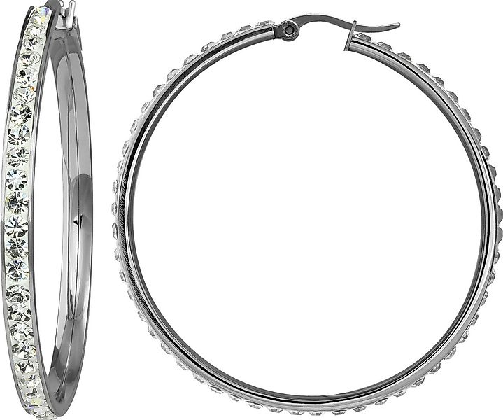 Amello Paar Creolen Amello Ohrringe Edelstahl Creolen 50mm (Creolen), Damen günstig online kaufen