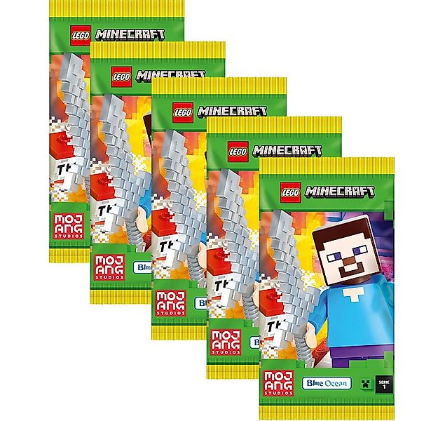 LEGO® Sammelkarte LEGO Minecraft Serie 1 Trading Cards - 5 Booster günstig online kaufen