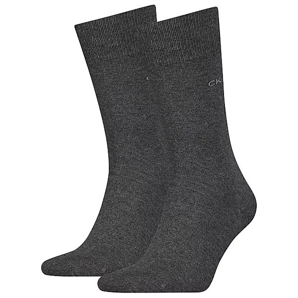 Calvin Klein Socken 2 Paare EU 39-42 Dark Grey Melange günstig online kaufen