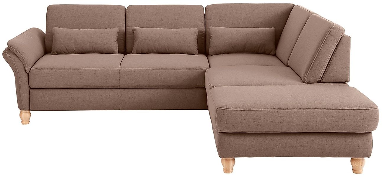 Home affaire Ecksofa »Palace L-Form«, incl. Sitztiefenverstellung, wahlweis günstig online kaufen