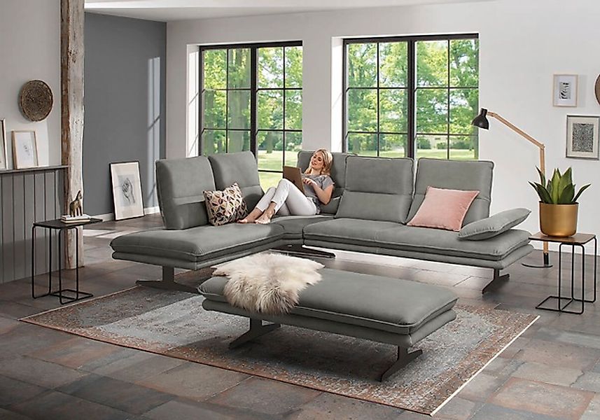 W.SCHILLIG Ecksofa »broadway, Designsofa, mit tollem Sitzkomfort, L-Form«, günstig online kaufen