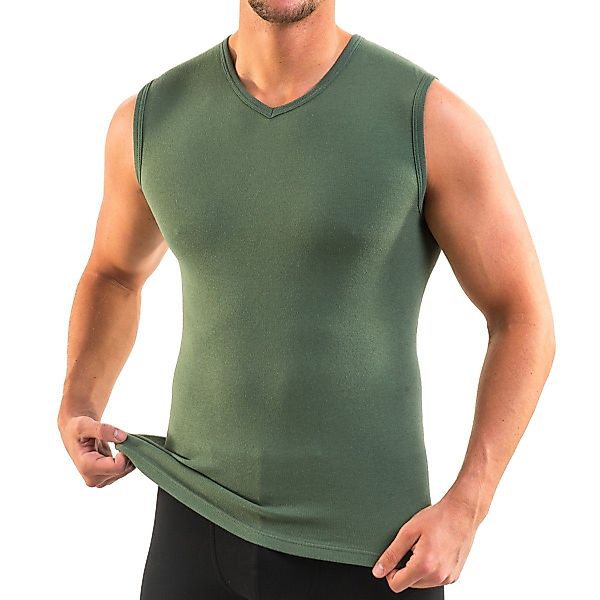 HERMKO Achseltop 3050 Herren Muskelshirt V-Neck günstig online kaufen