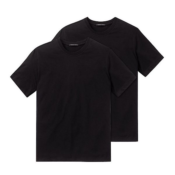 Schiesser T-Shirt "Essentials" (2er-Pack) mit Rundhalsausschnitt günstig online kaufen