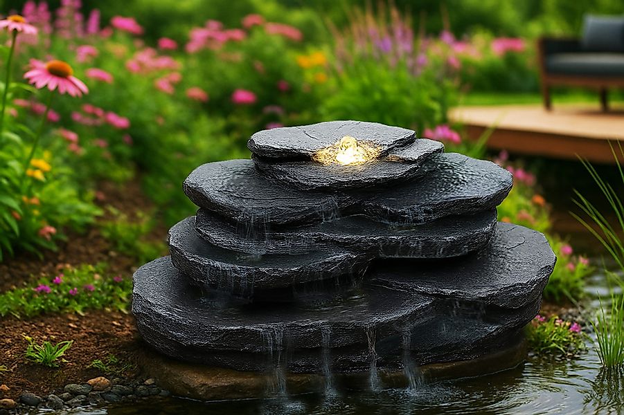Arnusa Gartenbrunnen Quellstein Bachlauf Quelle mit günstig online kaufen