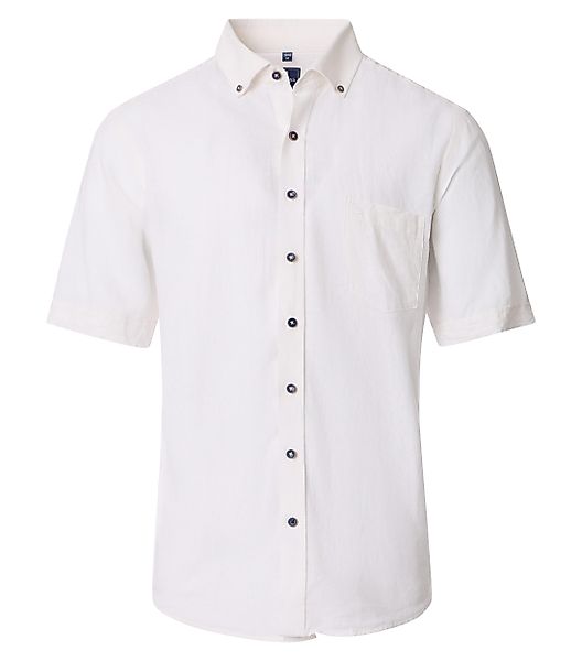 Redmond Kurzarmhemd uni Casual Fit günstig online kaufen