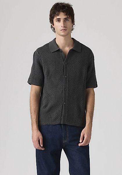 Levis Strickpullover "SWEATER CAMP SHIRT" mit Strickmuster günstig online kaufen