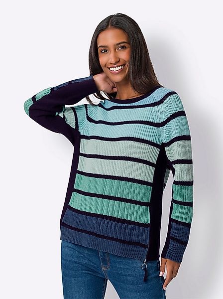 heine Strickpullover Pullover Langarm Mustermix gestrickt, Feinstrick günstig online kaufen