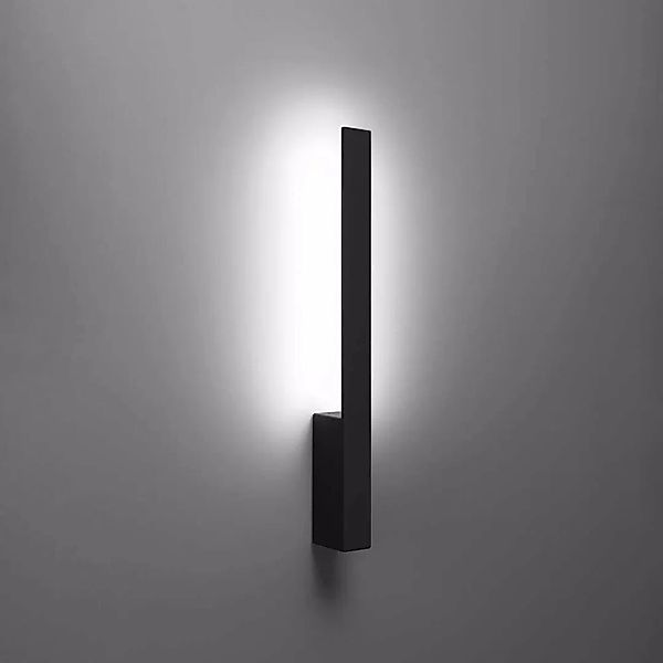 famlights | LED Wandleuchte Laren in Schwarz 10W 920lm 4000K günstig online kaufen