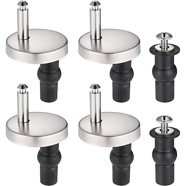 OKWISH WC-Sitz 4er Toilettendeckel Edelstahl Scharnier günstig online kaufen