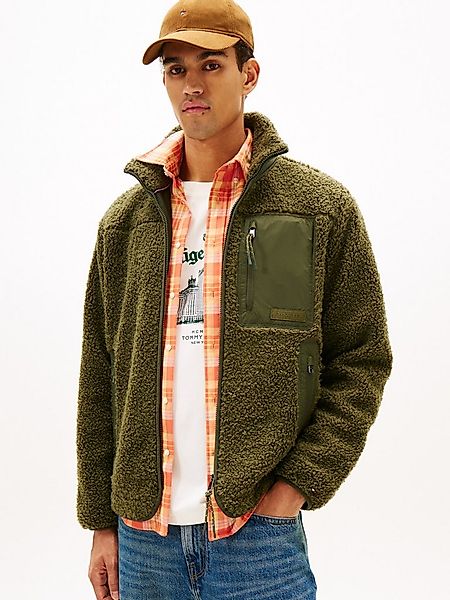 Tommy Hilfiger Sweatjacke TEDDY FLEECE ZIP THROUGH Übergangsjacke Herbstjac günstig online kaufen