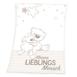 Babydecke Kleiner Lieblingsmensch, Herding, mit Teddy günstig online kaufen