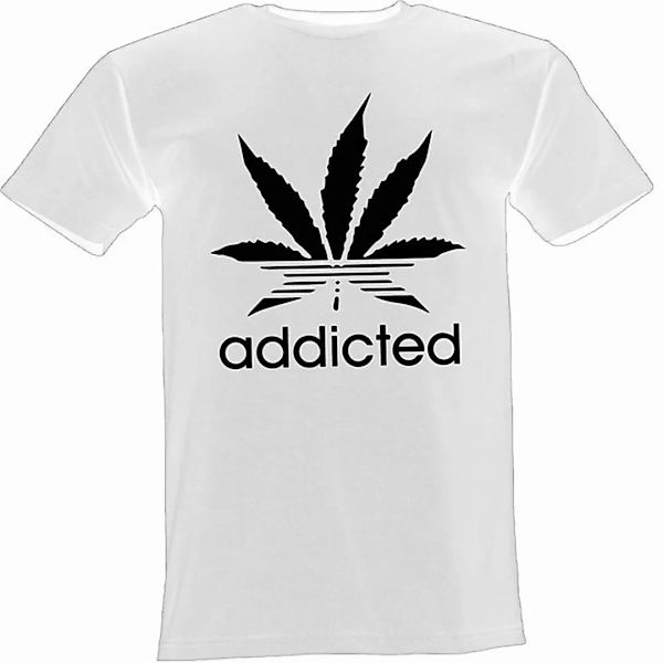 Lustige & Witzige T-Shirts T-Shirt T-Shirt Addicted Süchtig Fun-Shirt Party günstig online kaufen